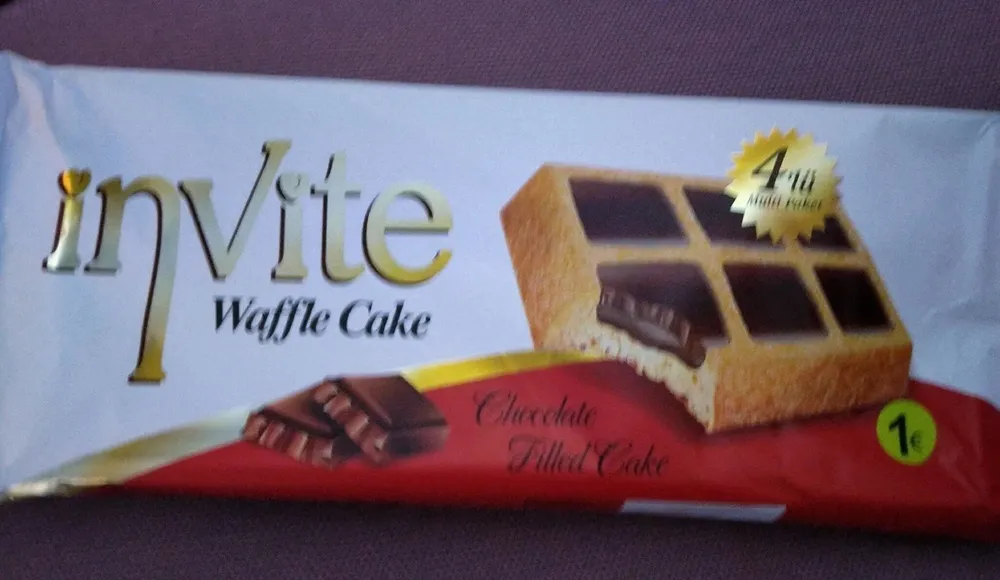 Waffle Cakem Chocolate Filled