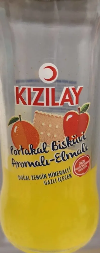 Portakal bisküit aromalı elmalı soda