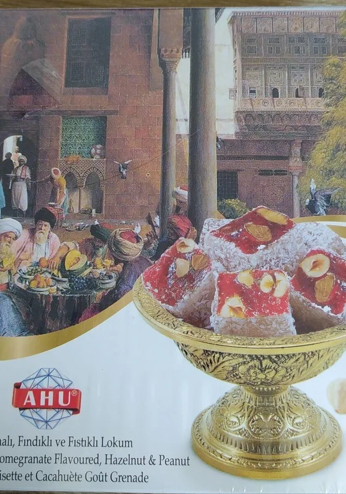 Loukoum noisette et cacahuète goût grenade