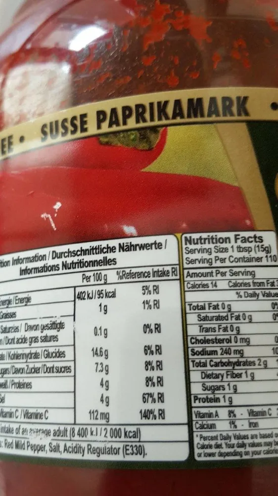 Mildes Paprikamark