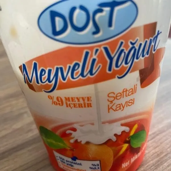 Meyveli Şeftalili Kayısılı Yoğurt