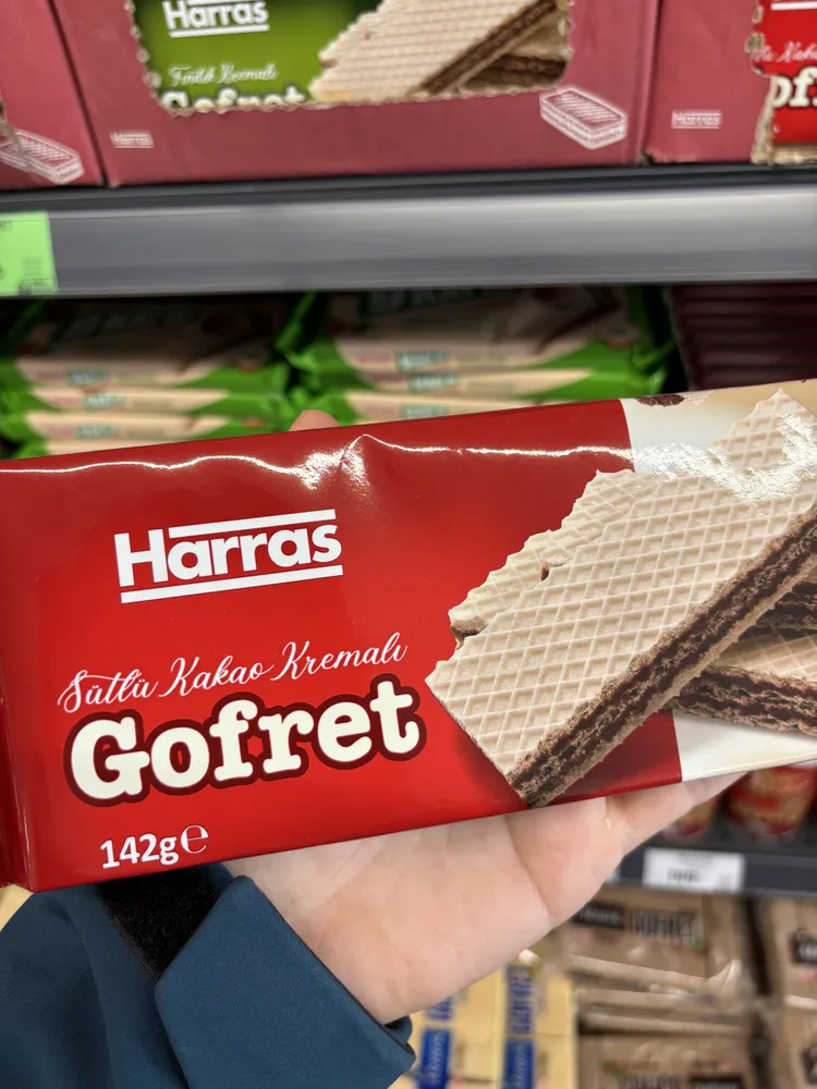 Harras Sütlü Kakao Kremalı Gofret