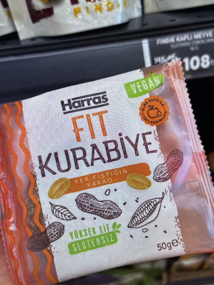 Fit Kurabiye Yer Fıstığı Kakao