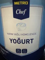 Yarim Yağlı Homojenize Yoğurt