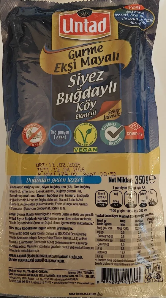 Siyez Buğdaylı Köy Ekmeği