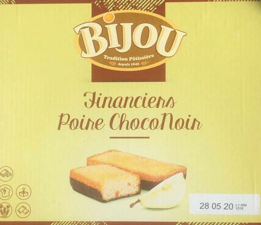 Financier poire chocolat