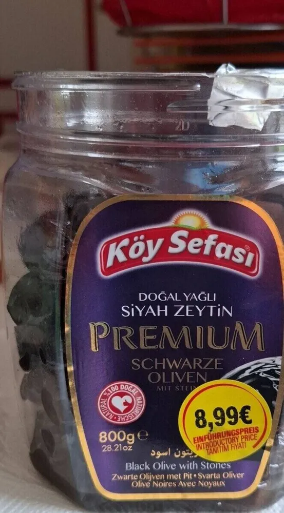 Doğal Yağlı Siyah Zeytin