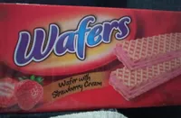 Wafers witn strawberry cream