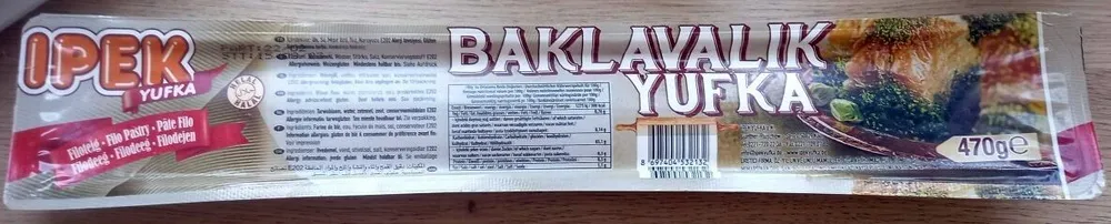 Baklavalik yufka