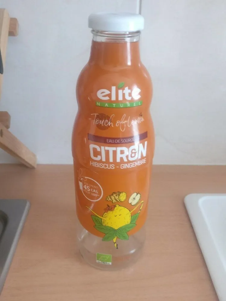 Eau de source citron hibiscus gingembre