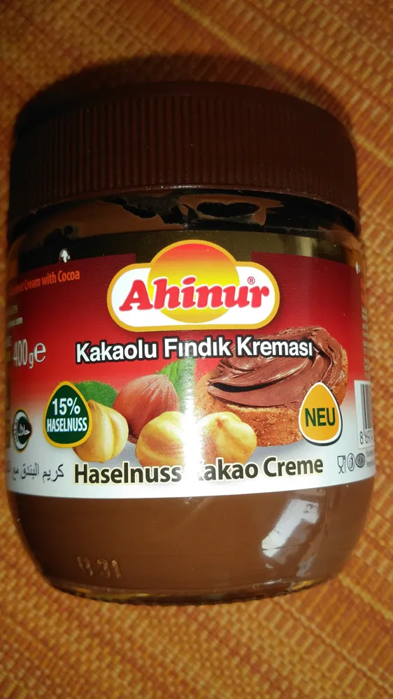 Ahinur Haselnuss Kakao Creme