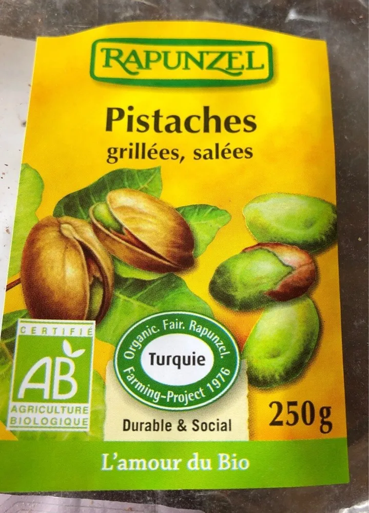 Pistaches grillées et salées
