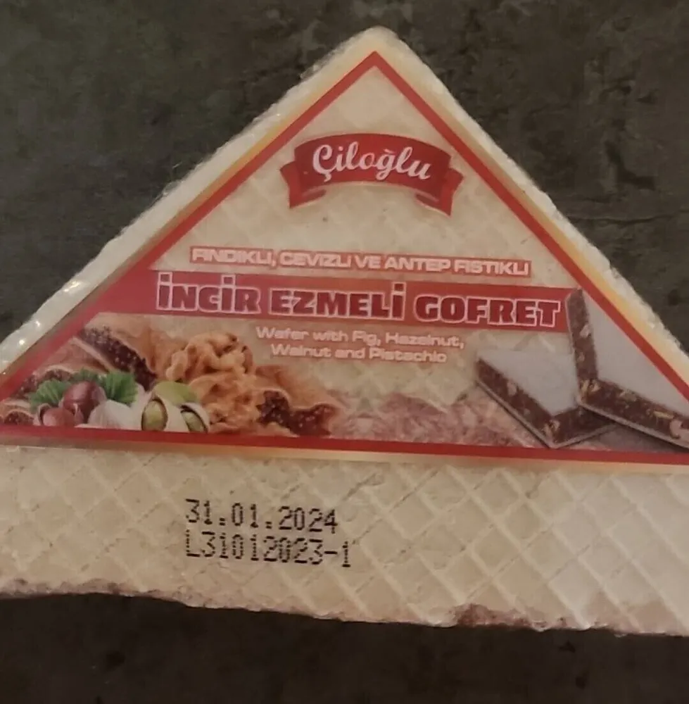 Incir ezmeli gofret