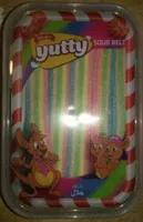 Sour belt rainbow ribbons tutti-frutti