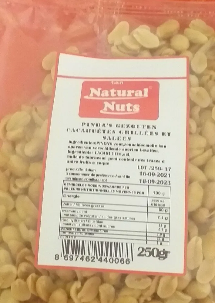 Cacahuètes grillées et salées