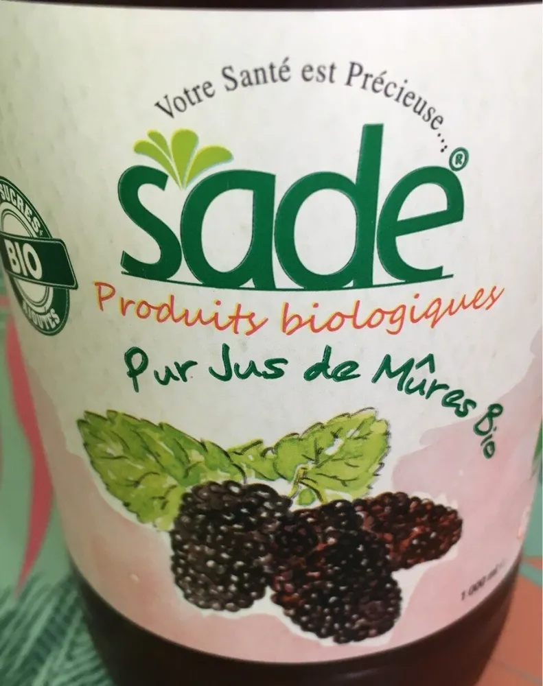Pur jus de mûres bio