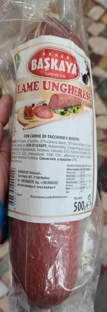 Salame di tacchino e bovino