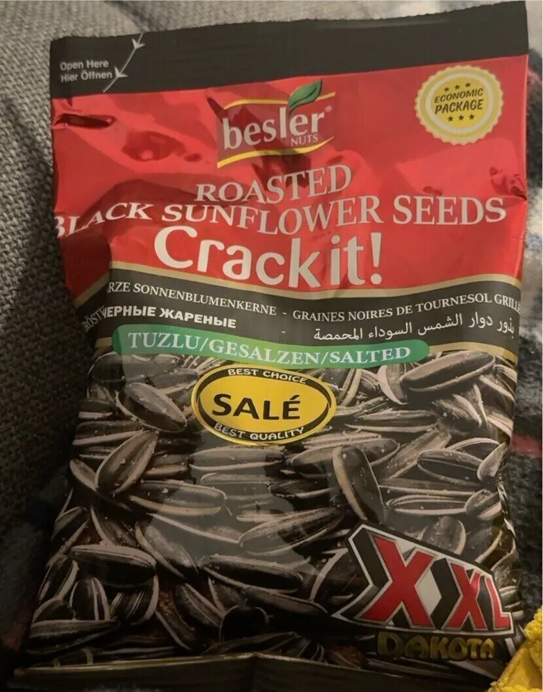 Roasted Black Sunflower Seeds Salted