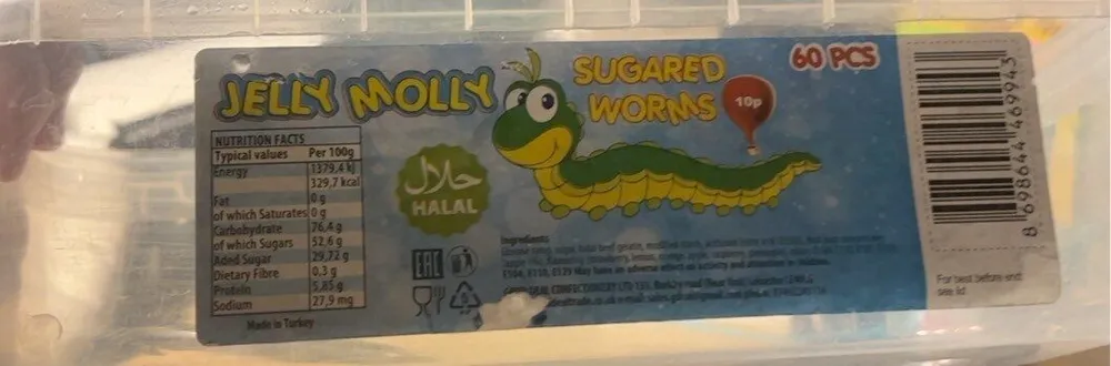 Jelly Molly Sugared Worms