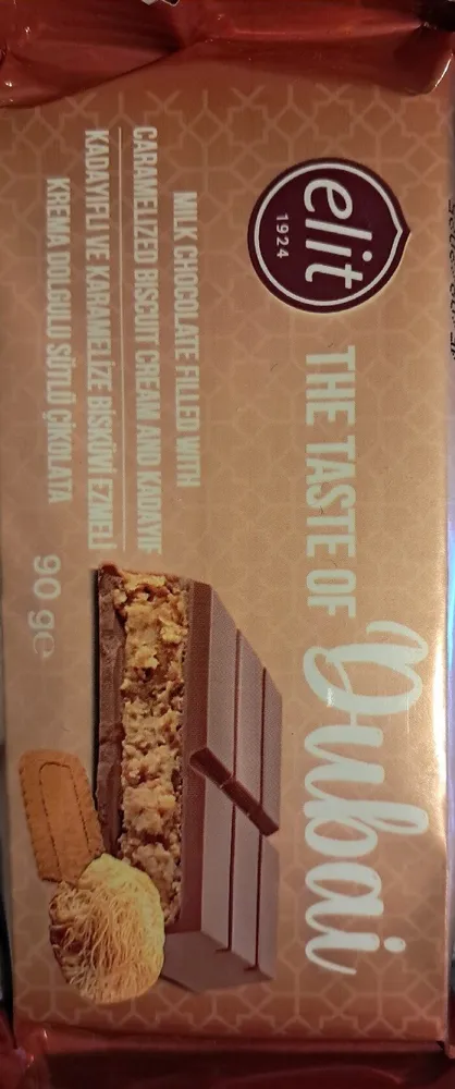 Milk Chocolate Filled With Caramelised Biscuit Cream And Kadayif