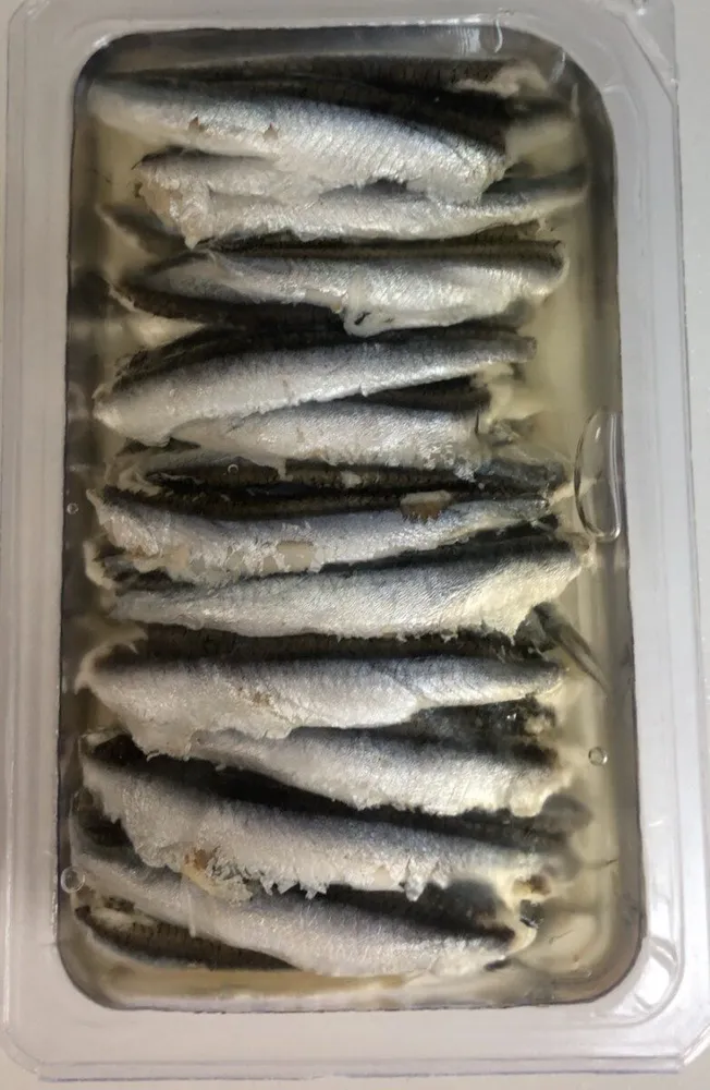 Marinated Anchovy Fillets in Sunflower Oil