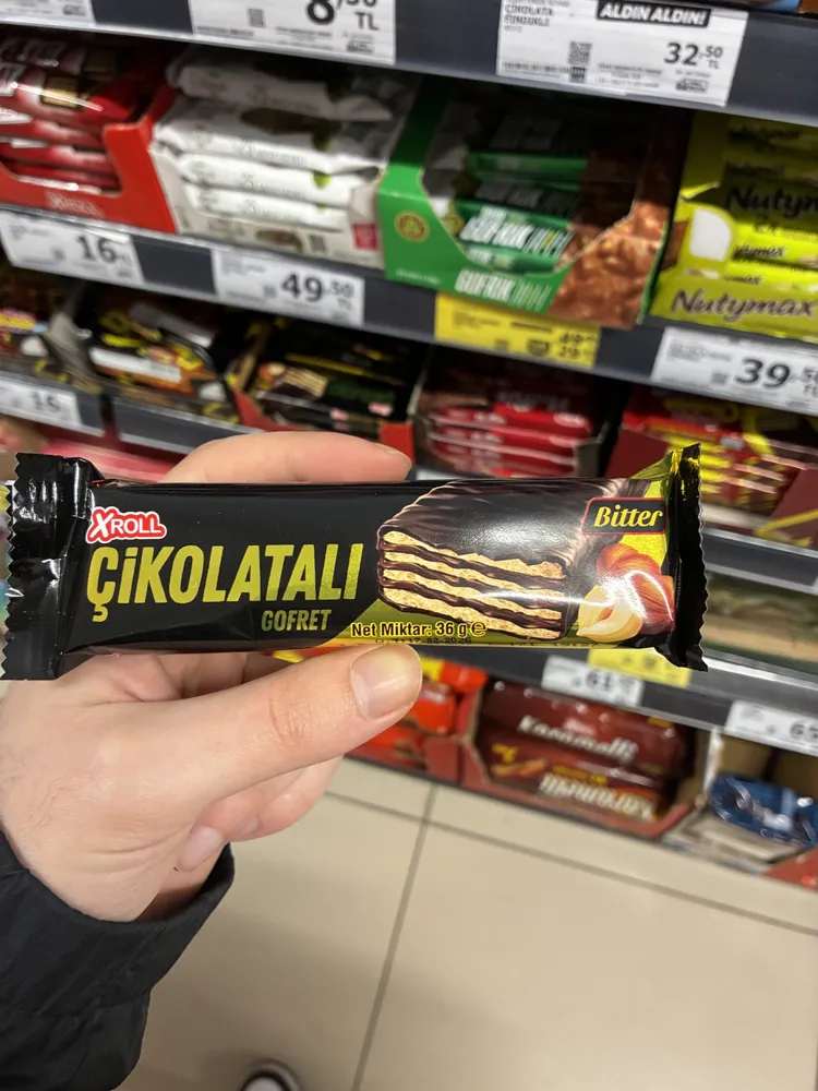 Bitter Çikolatalı Gofret