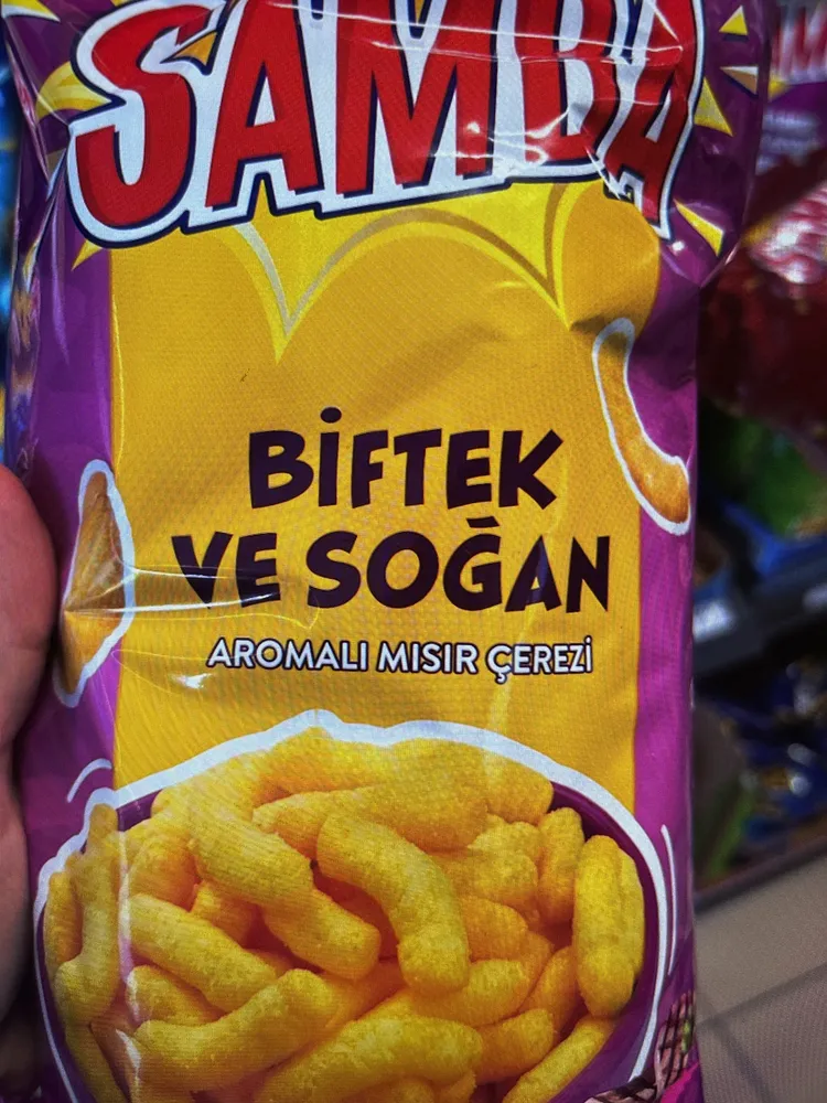 Samba Biftek ve Soğan Aromalı Mısır Çerezi