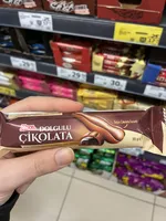 Bitter Çikolatalı Dolgulu ve Bisküvili Sütlü Çikolata
