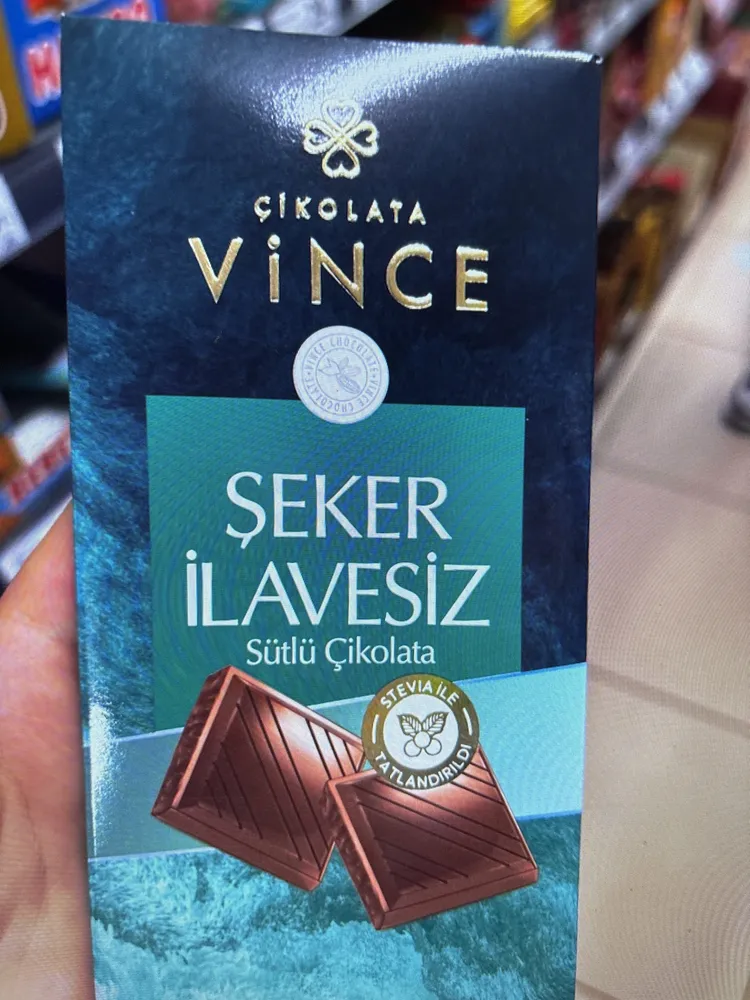 Vince Şekersiz Sütlü Çikolata