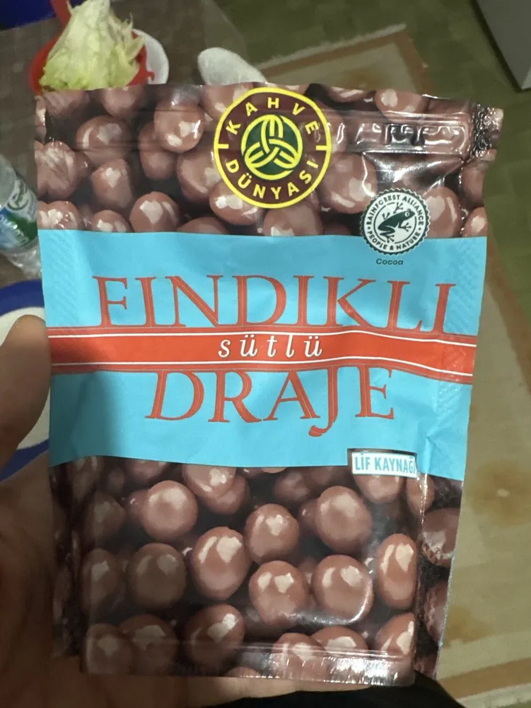 sütlü çikolata kaplı fındık draje