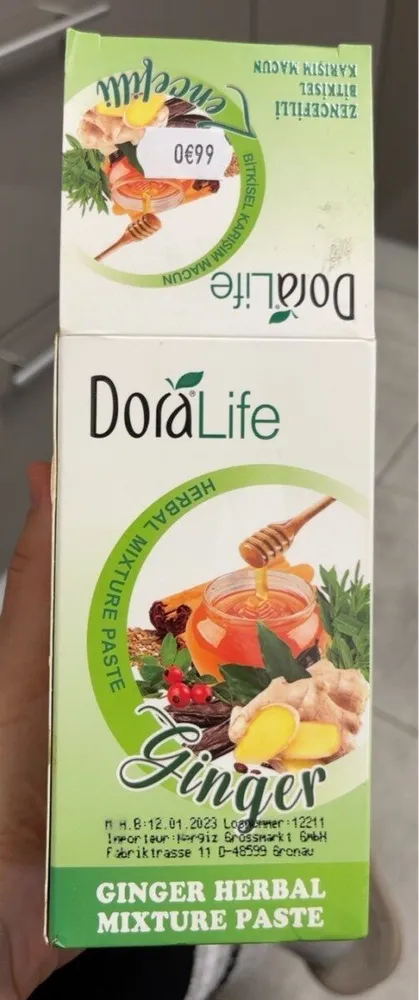 Ginger herbal mixture paste