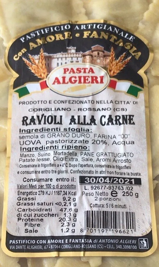 ravioli alla carne