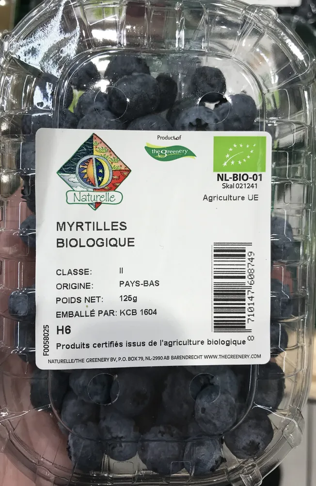 Myrtilles biologique