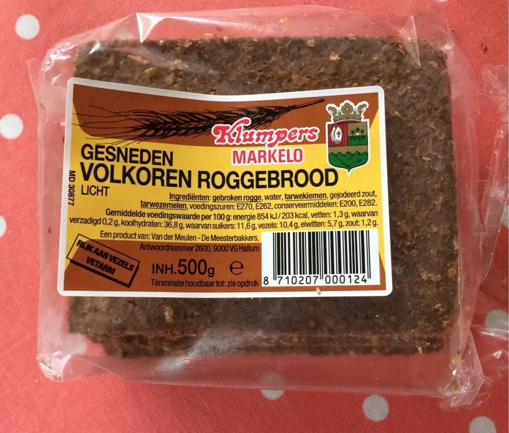 Gesneden volkoren roggebrood