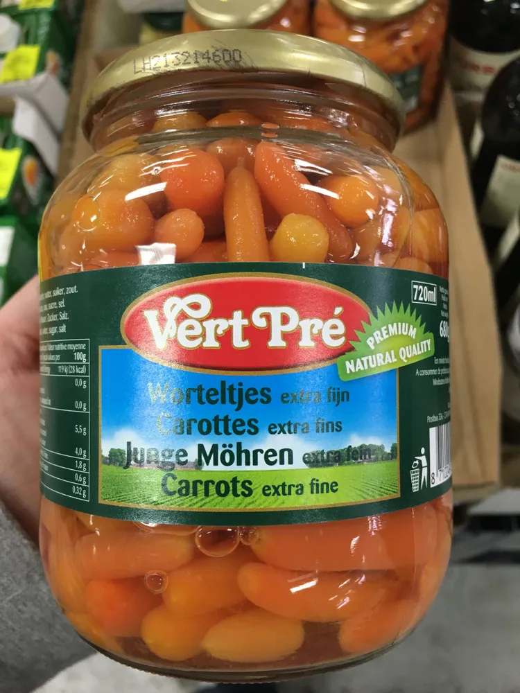 Carottes extra fins