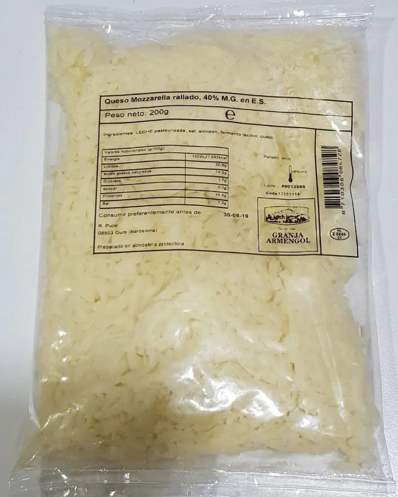 Queso Mozarella Rallado