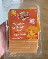 Tranche de cheddar rouge
