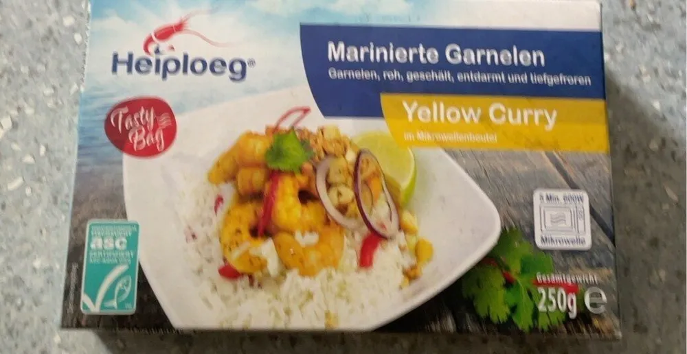 Marinierte Garnelen Curry