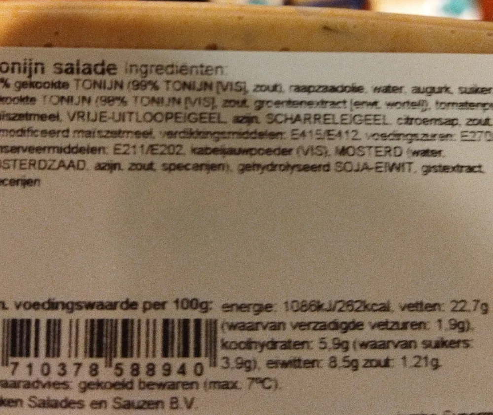 Tonijnsalade