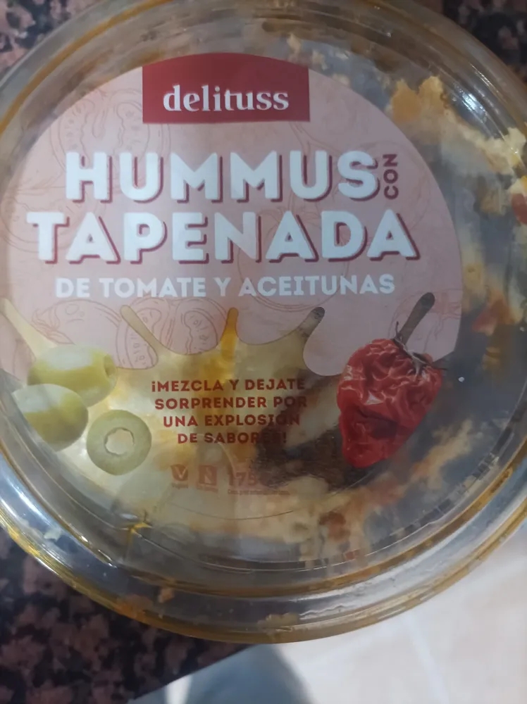 Hummus con tapenada