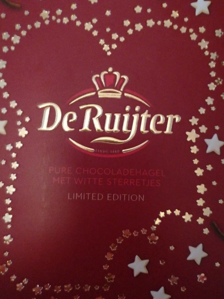 Pure Chocoladehagel met witte sterreties