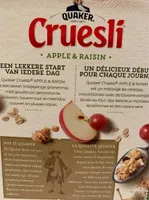 Cruesli appel raisin