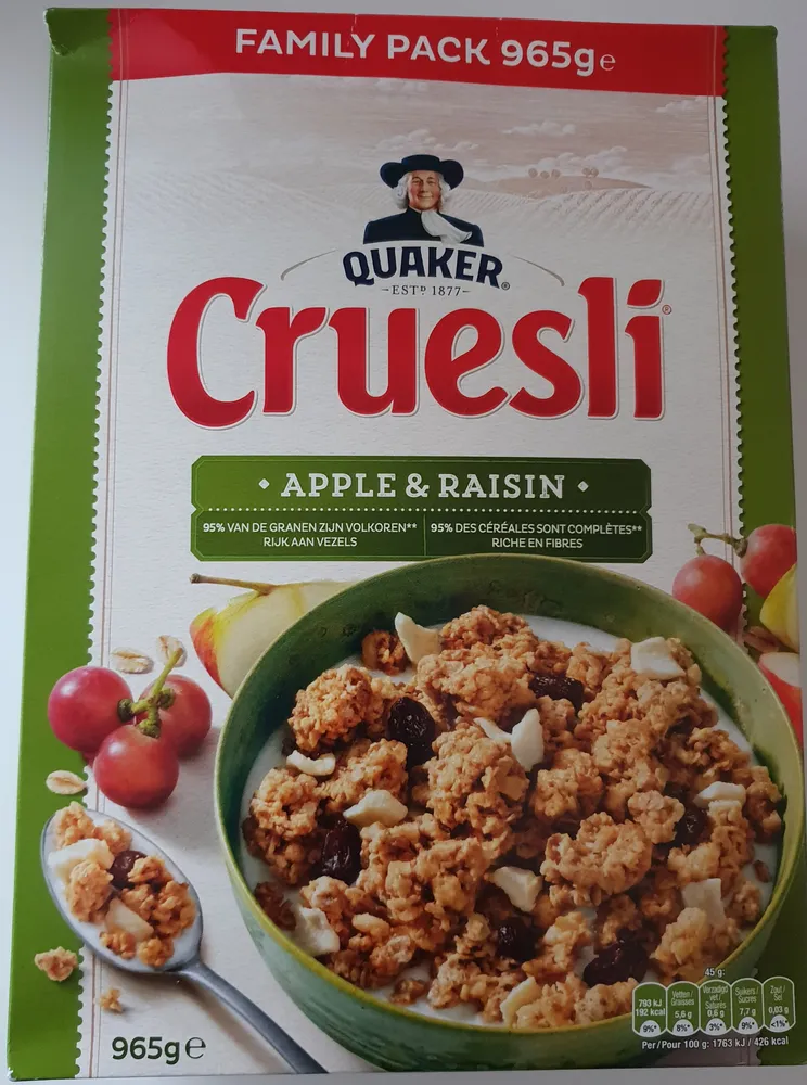Cruesli Appel Raisin