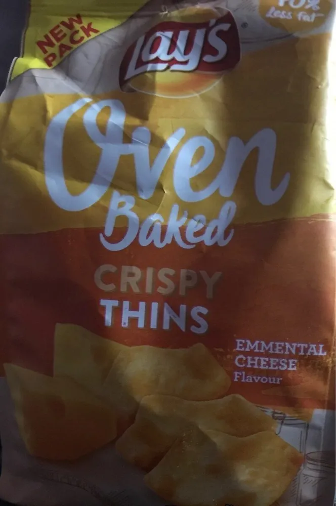Lay's Oven Crispy Thins Emmental Cheese