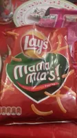 Potato chips with cheese and paprika flavor