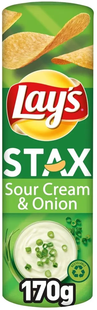 Lay's Stax sour cream & onion flavour