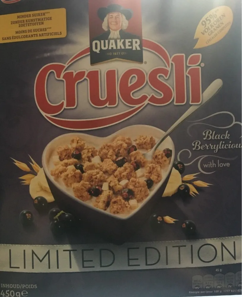 Quaker Cruesli Black Berrylicious