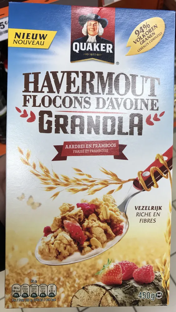 Havermout - Flocons d'avoine granola
