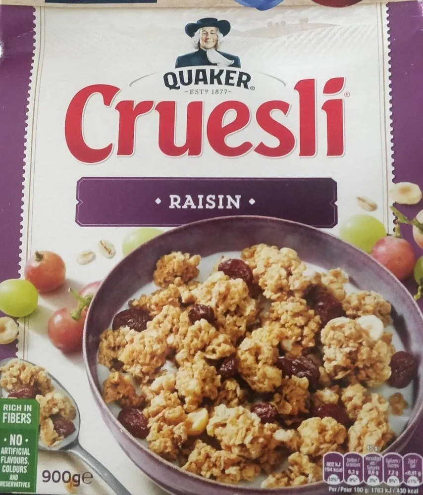 Cruesli raisin