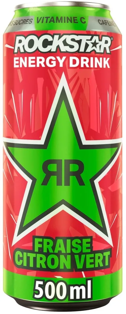 Rockstar Energy Drink goût fraise citron vert